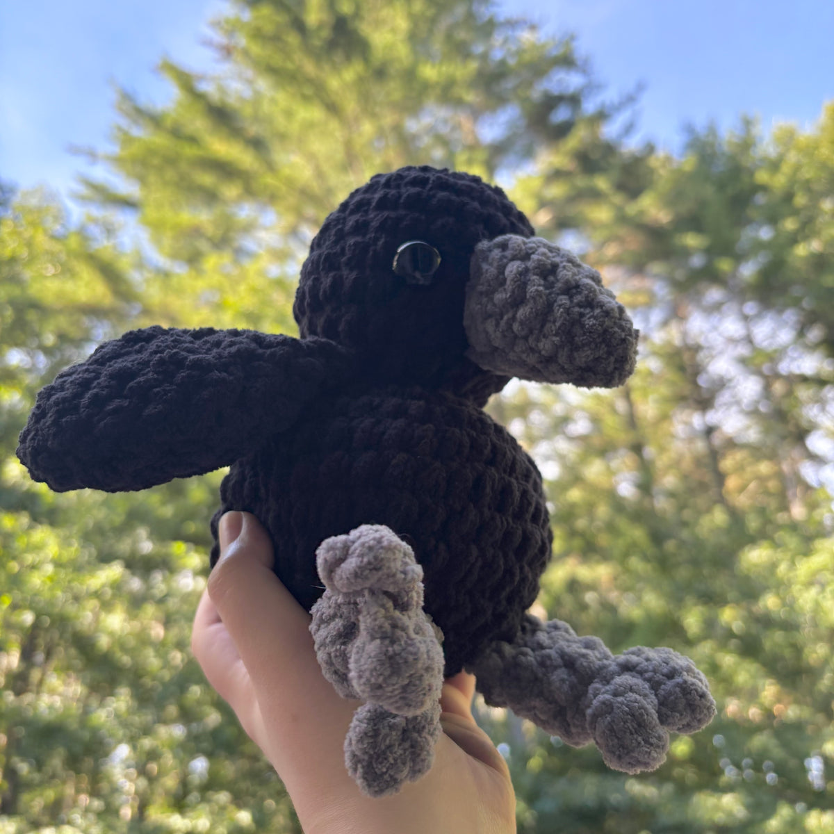 Corvus (Crow) Crochet Plush