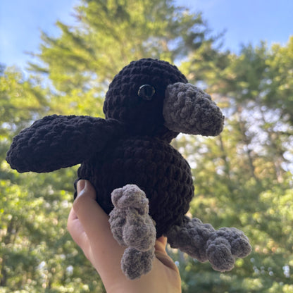Corvus (Crow) Crochet Plush